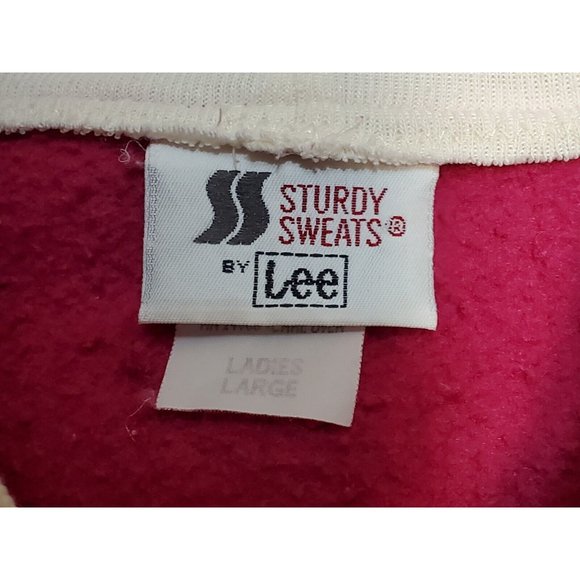 Vintage Sturdy Sweats Lee Western Crewneck Sweatshirt Pink Women's Size Large L - Picture 7 of 7
